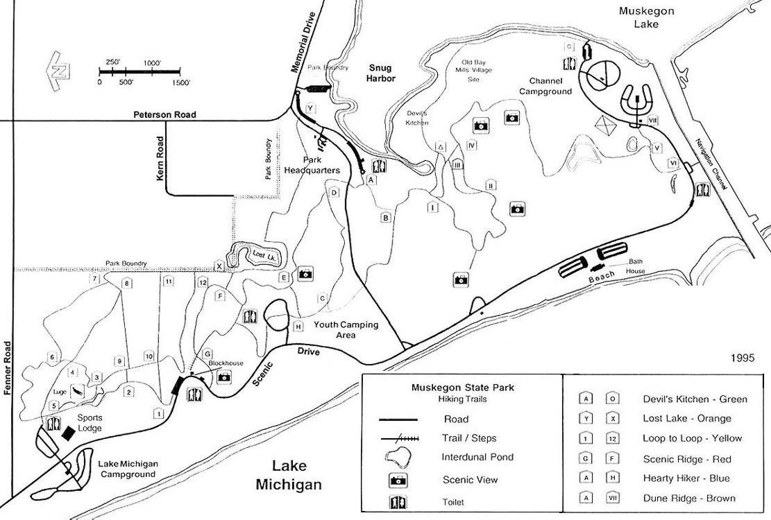 Muskegon State Park Trails